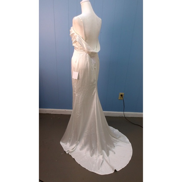 Lulus White Dress, Formal Wedding Dress, Special Occasion, Women's Small /#9220 - Picture 5 of 9